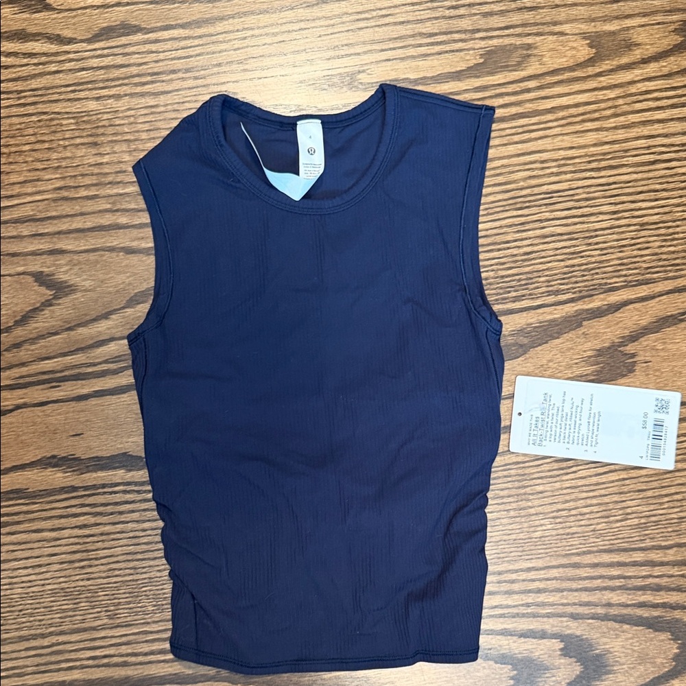 Lululemon Athletica Deep Blue Tank Top